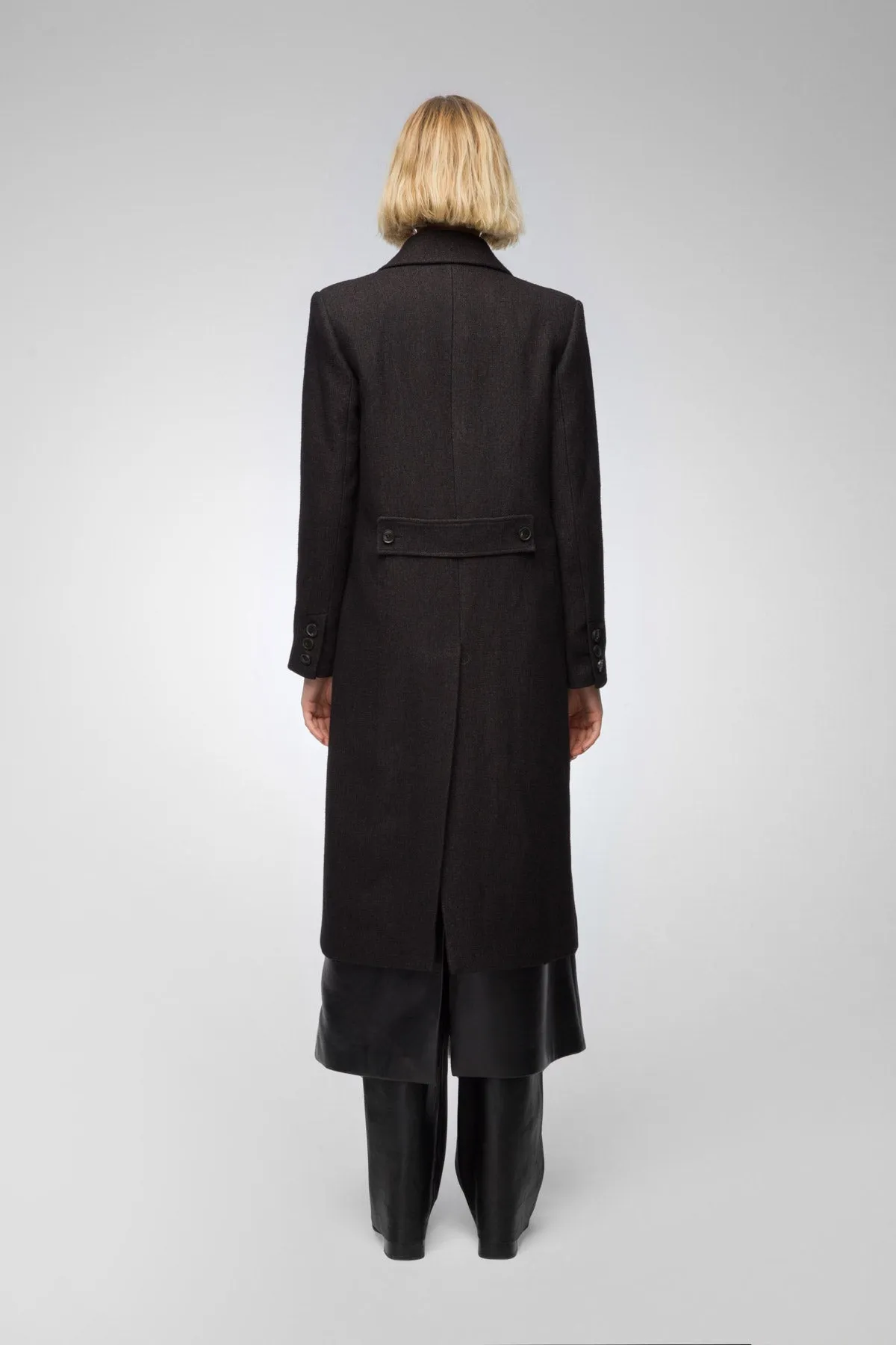 Maggy - Brown Bitter Wool Coat