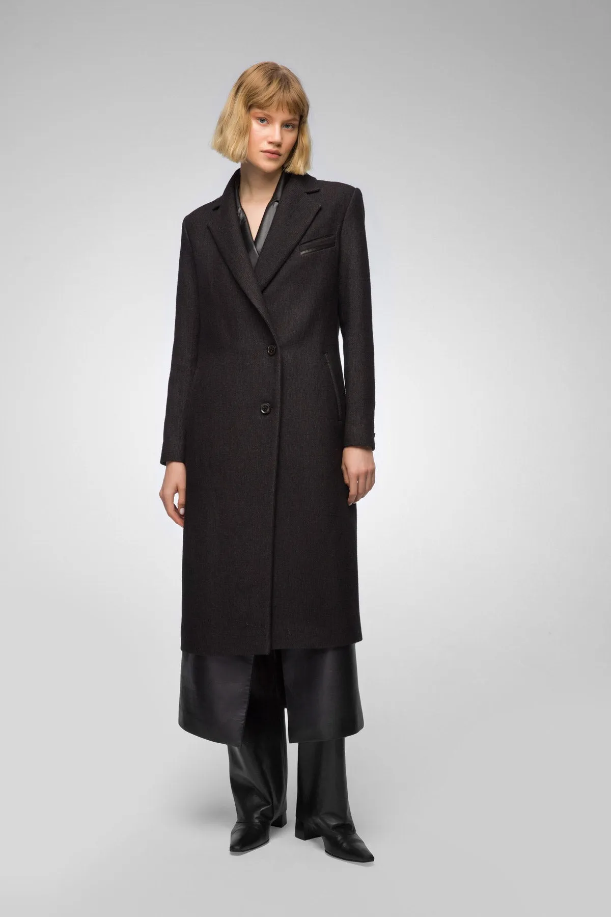 Maggy - Brown Bitter Wool Coat