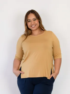 Mandy Top - Goldenrod Rayon Jersey