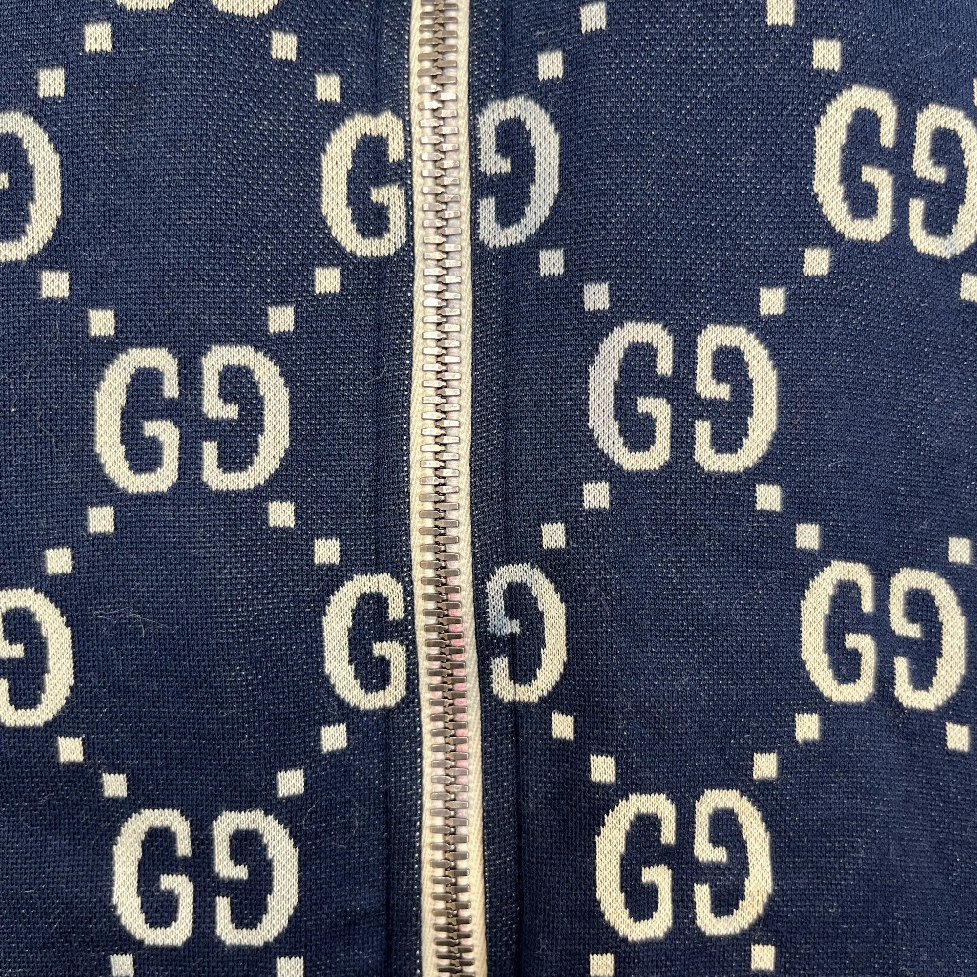 Men's Gg Jacquard Track Jacket Navy Size S