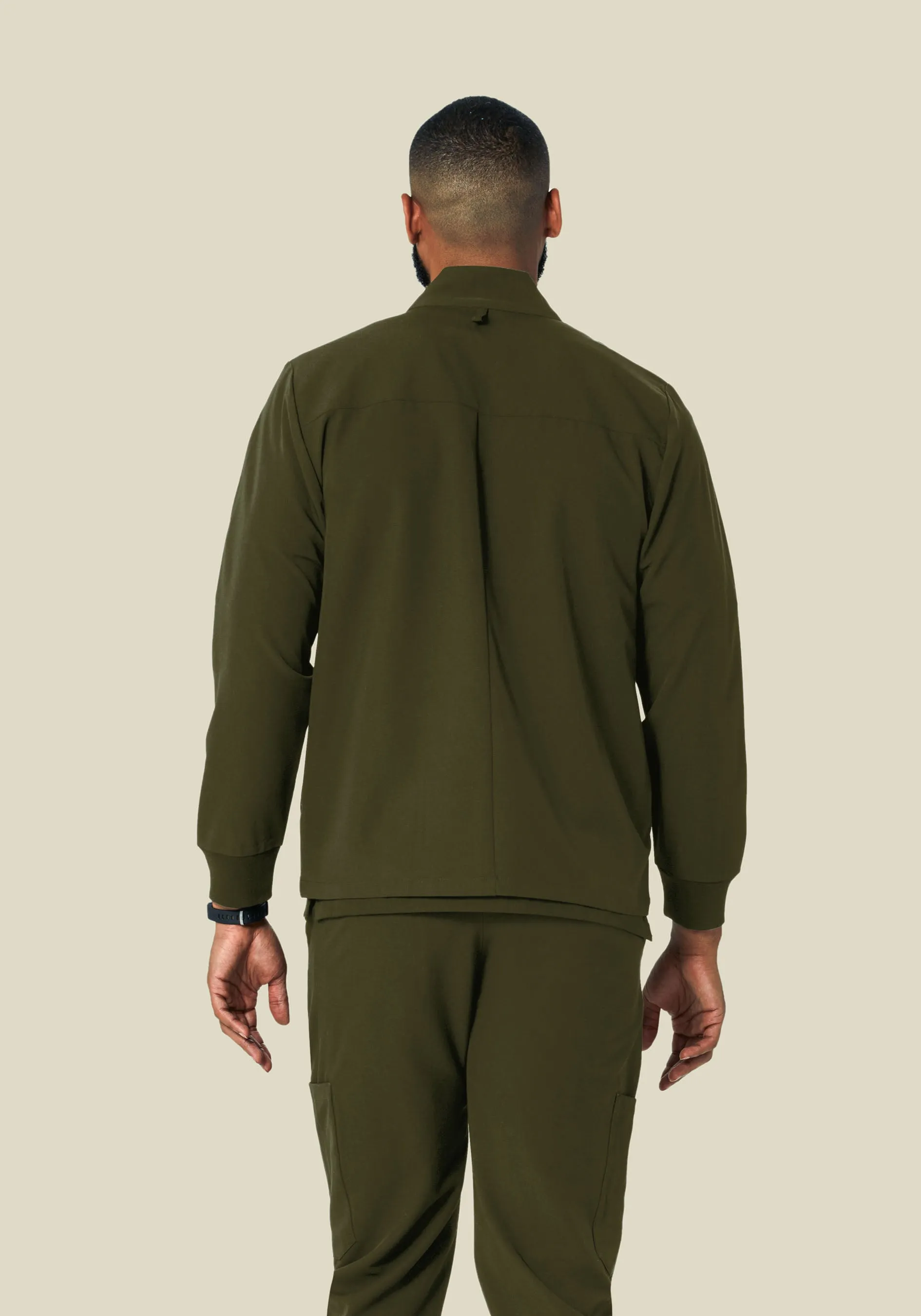 Men's Modern Scrub Jacket Olive