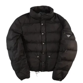 Men's Plaque Logo Down Jacket Black Size IT 50 / L