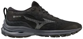 Mizuno Wave Rider GTX (D Width) - Black/Ombre Blue/Silverstar (Womens)