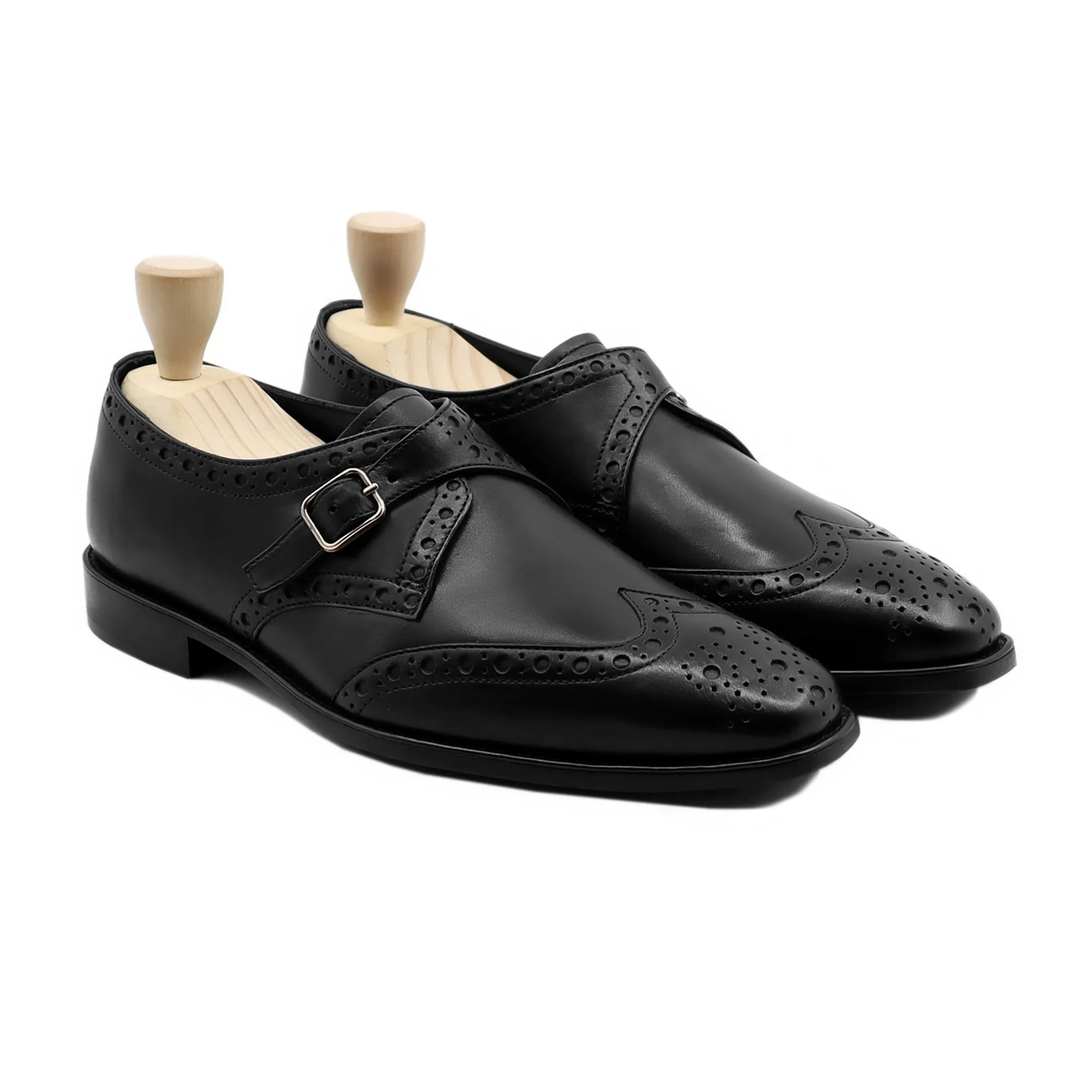 Montblanc - Men's Balck Calf Leather Single Monkstrap