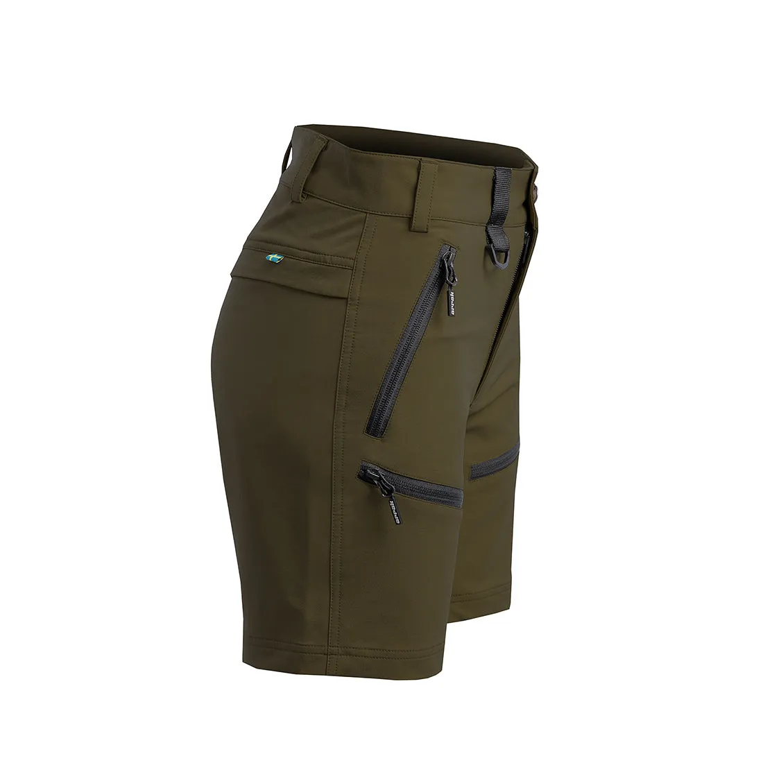 Motion Stretch Shorts Women Olive Green