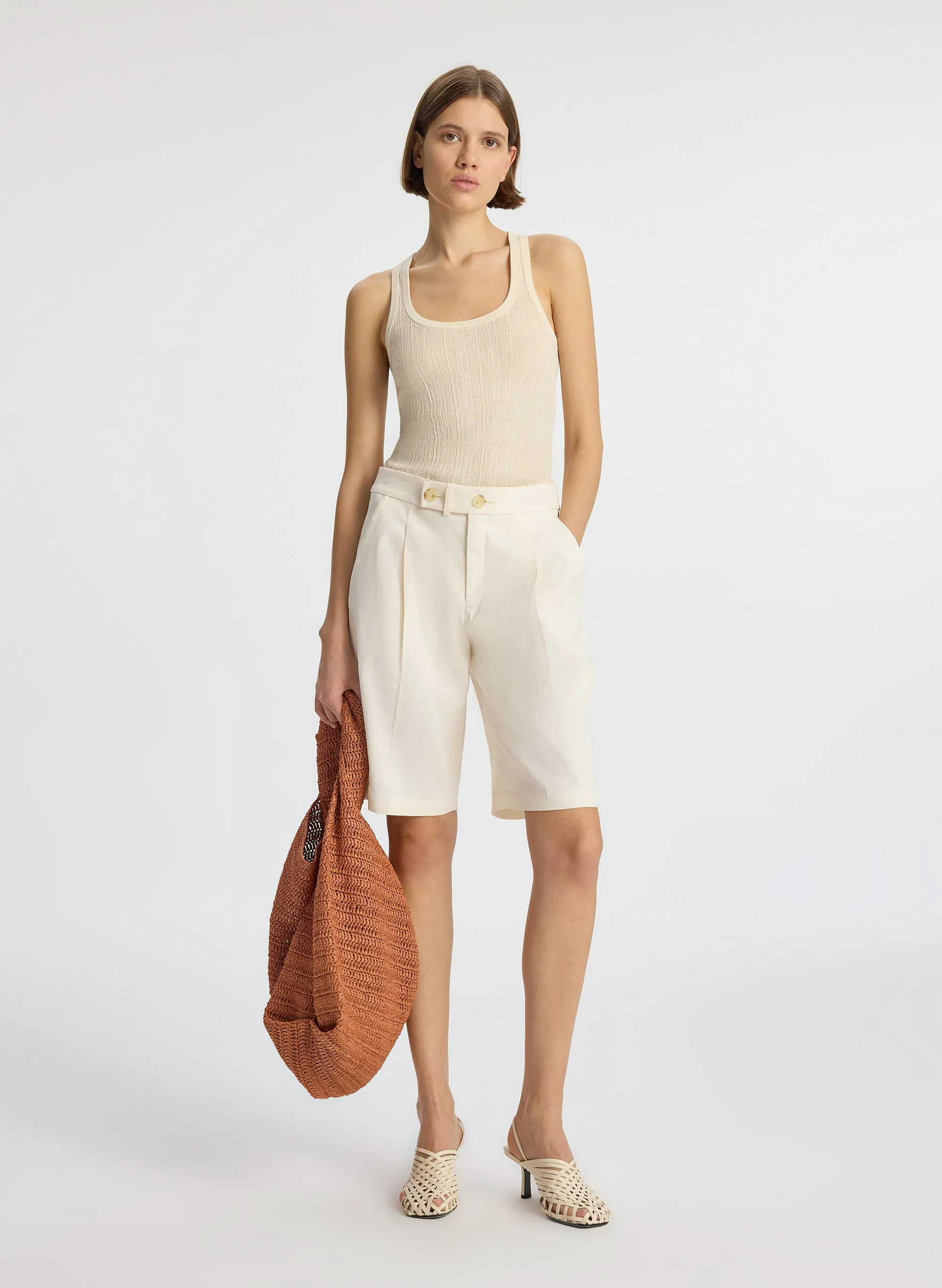 Nico Stretch Linen Short