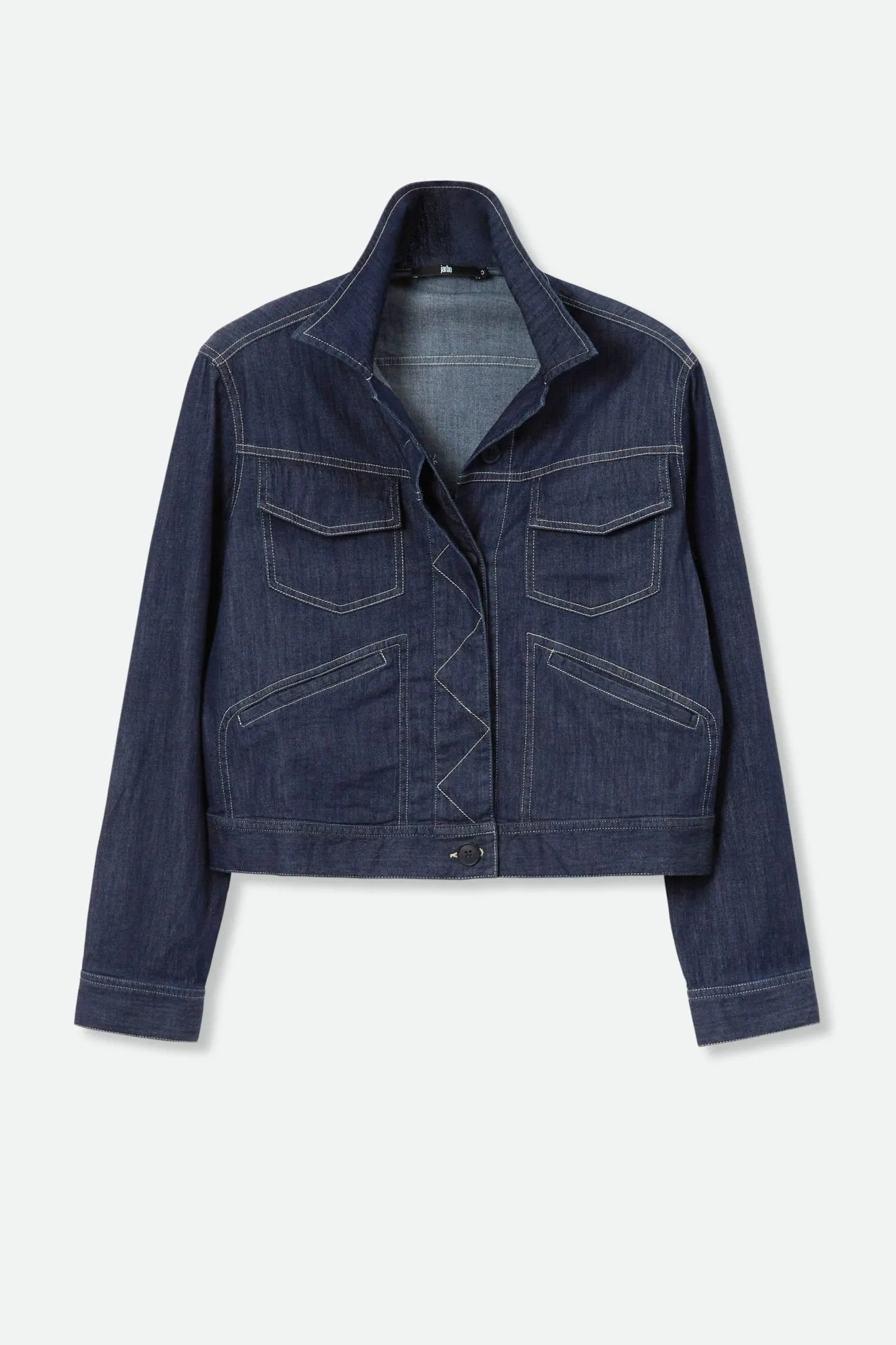 NICOLE JACKET IN LIGHTWEIGHT STRETCH INDIGO DENIM