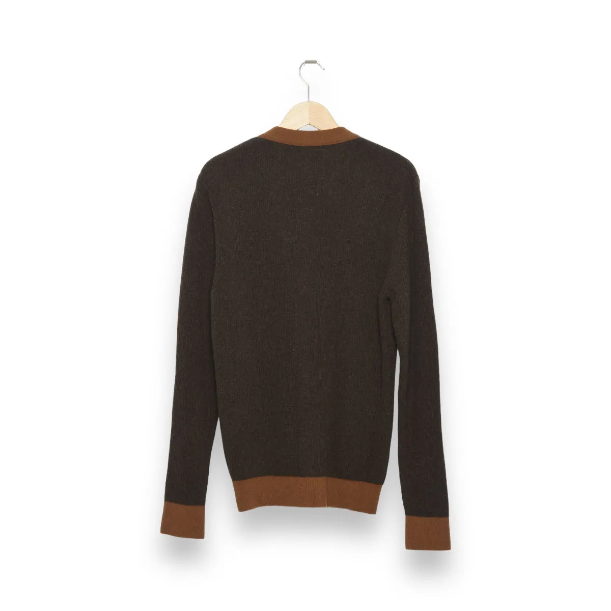 Oliver Spencer Caradale Cardigan Benson chocolate brown