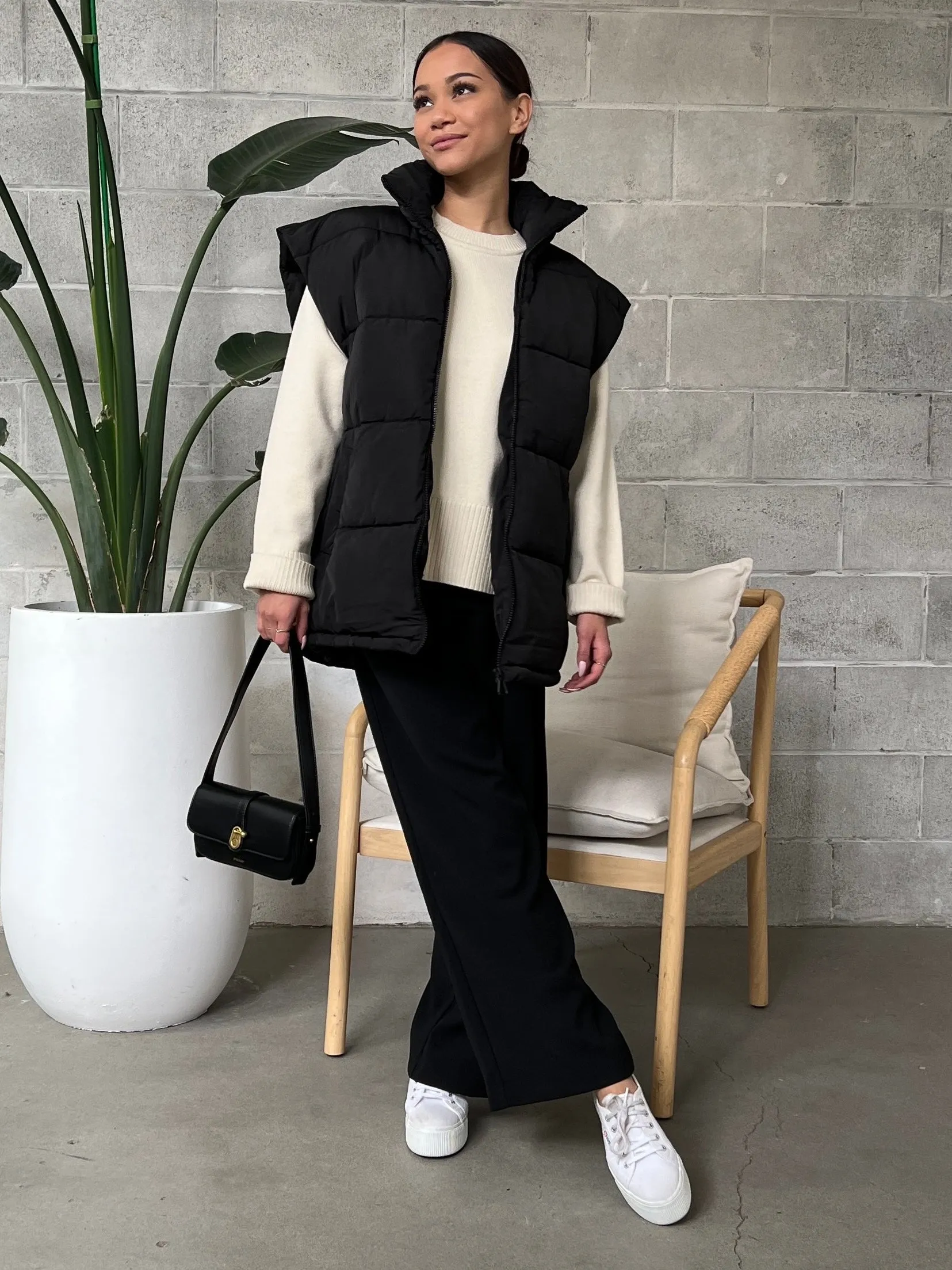 ONLY Gabi Belted Puffer Vest