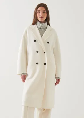 OVERSIZED DOUBLE BREASTED WOOL COAT