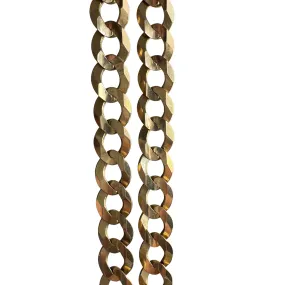 P R E - L O V E D // one and done chain collection / 14k flat wide curb chain / 22.25, 48g