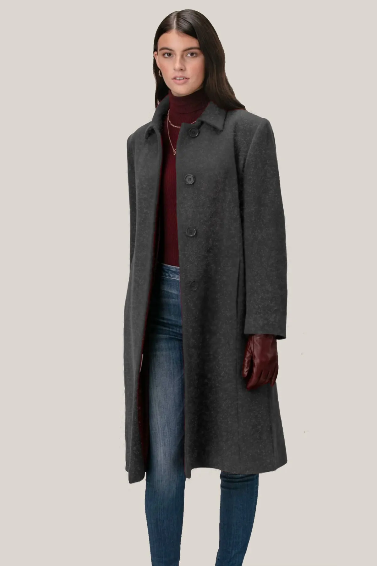 PAMELA Wool & Cashmere 3/4 Coat 3348