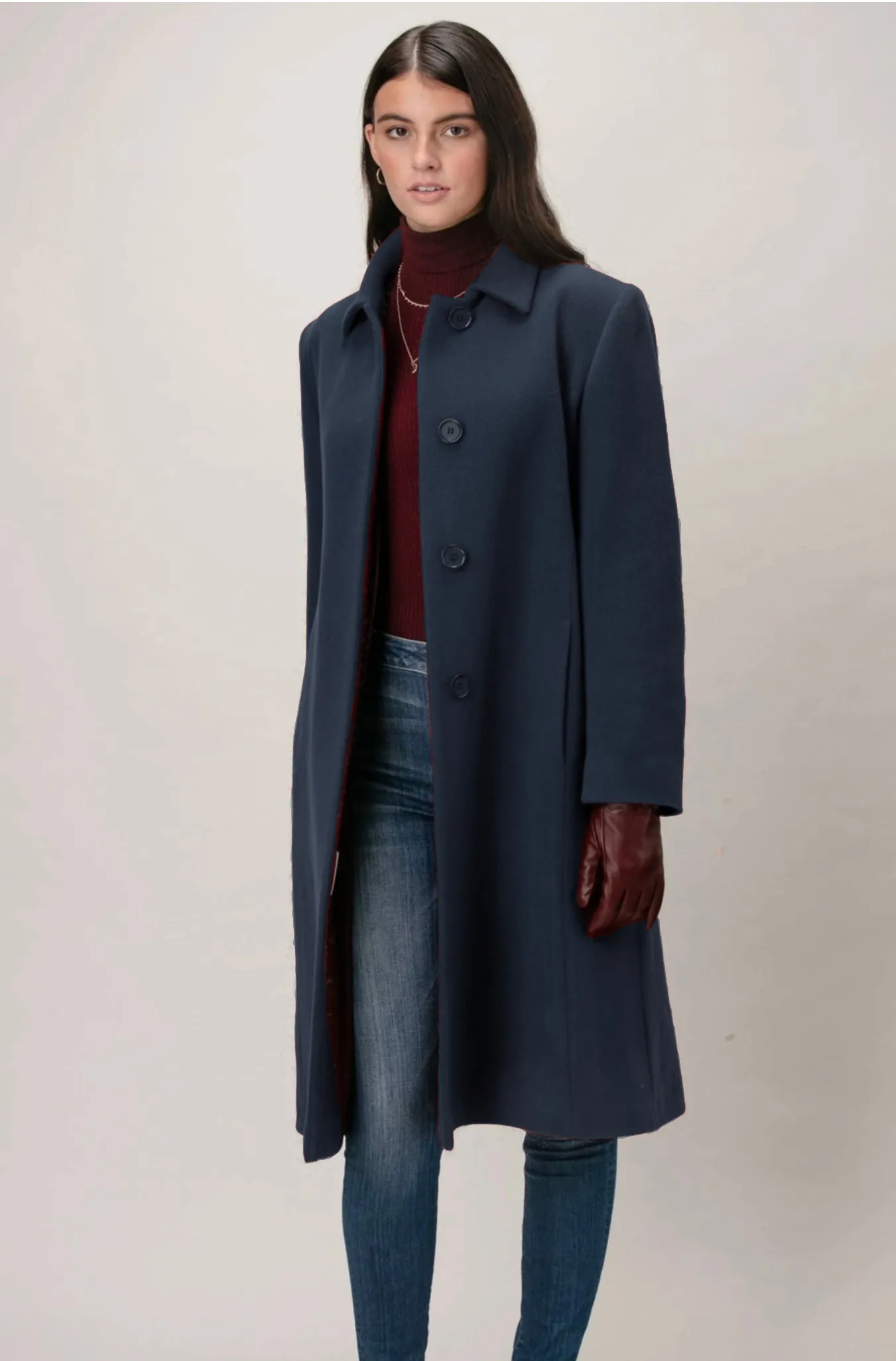 PAMELA Wool & Cashmere 3/4 Coat 3348