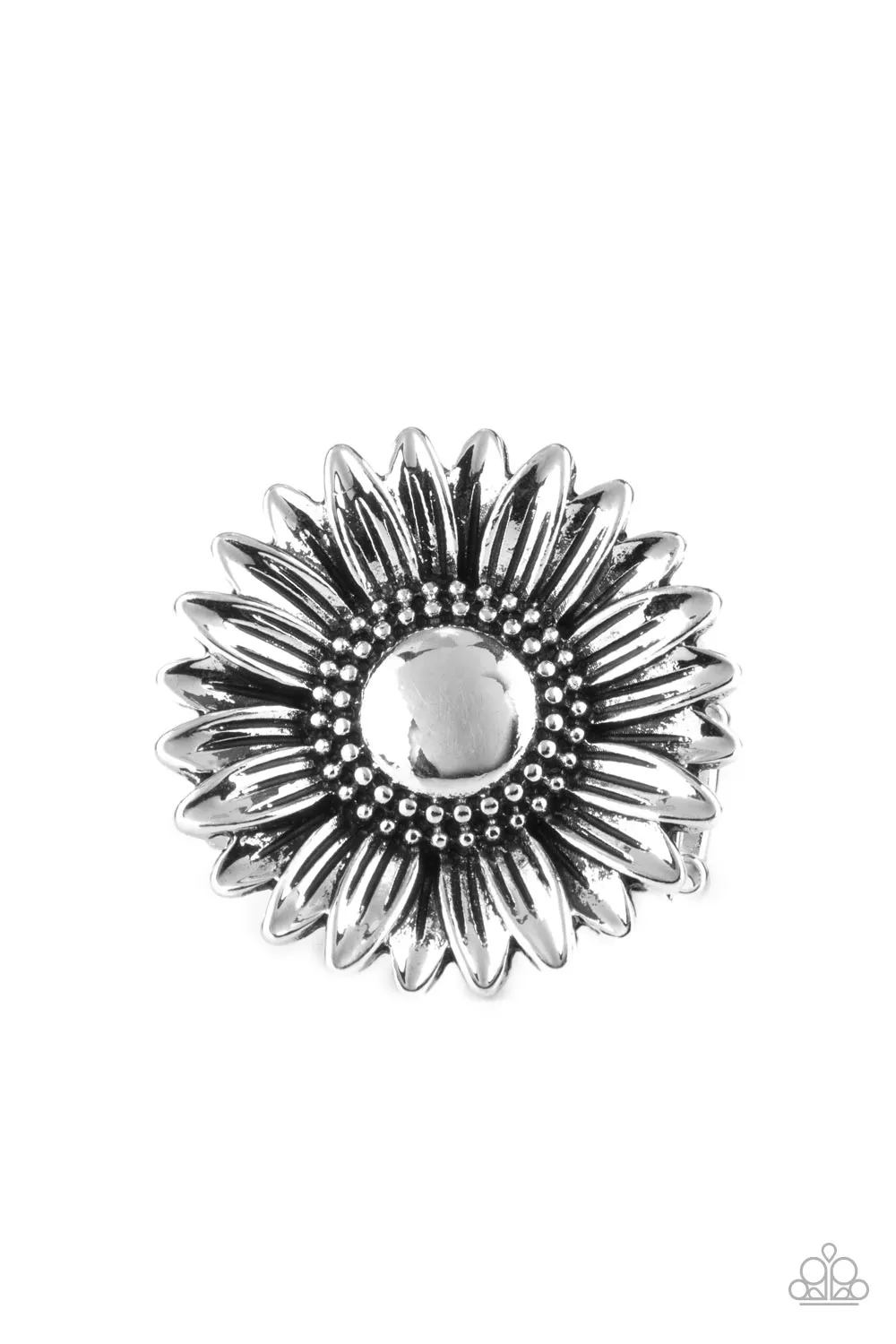 Paparazzi Farmstead Fashion - Silver Floral Ring