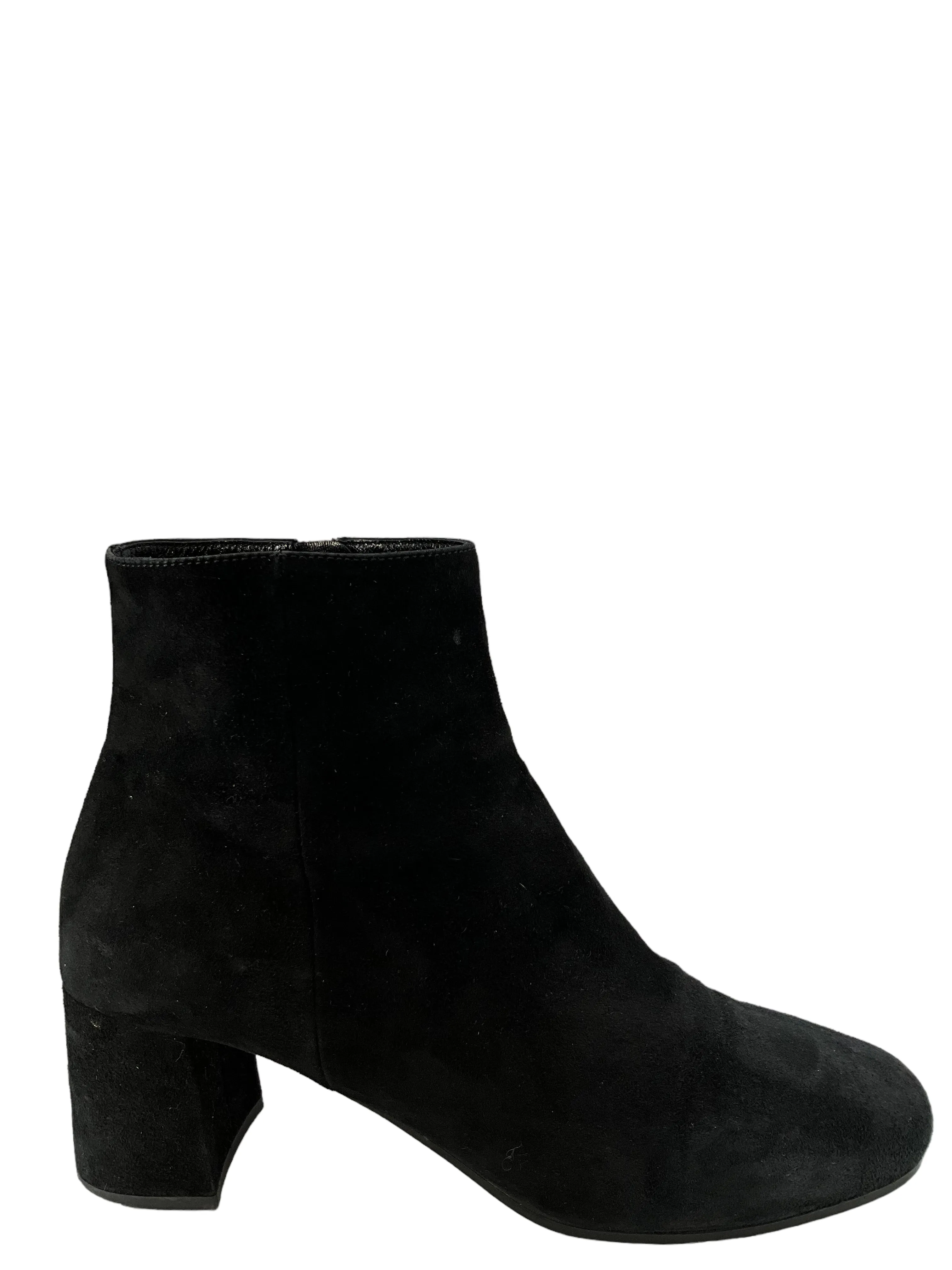 Prada Black Suede Booties Size 6.5