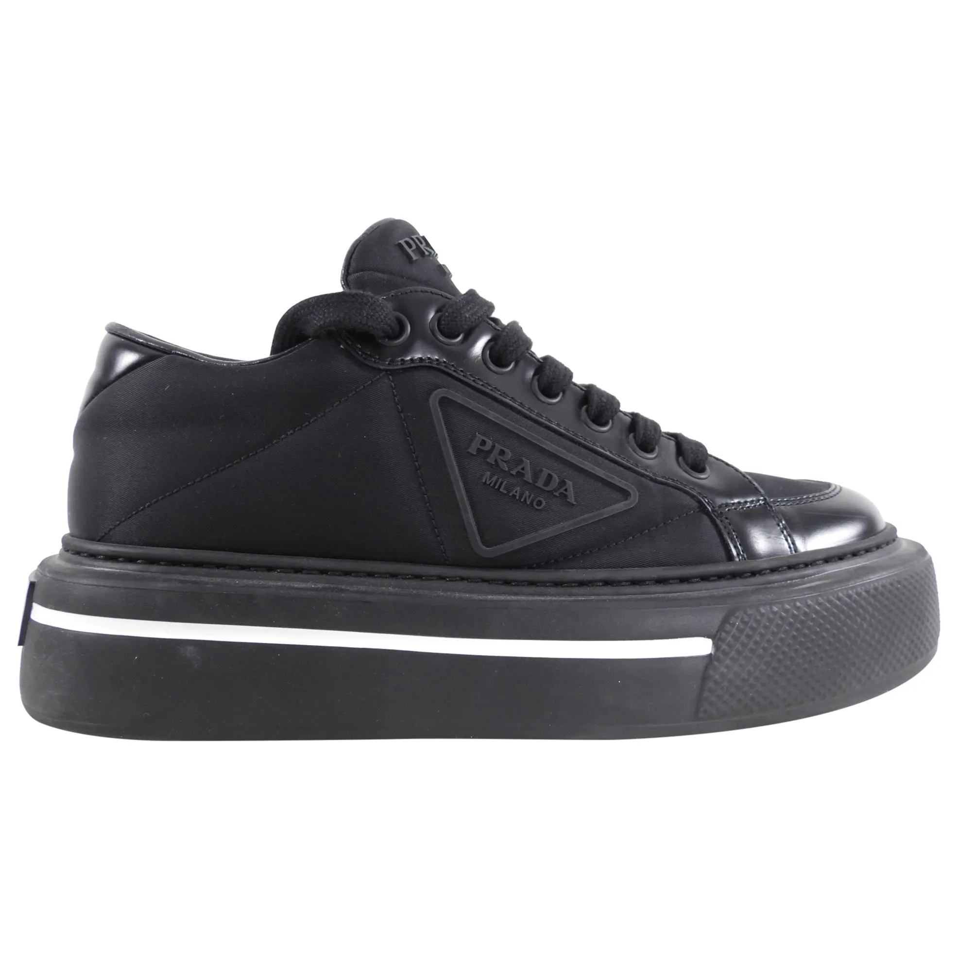 Prada Re-Nylon Black Sneakers - 36