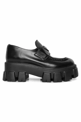 Prada Size 37 Monolith Platform Loafers