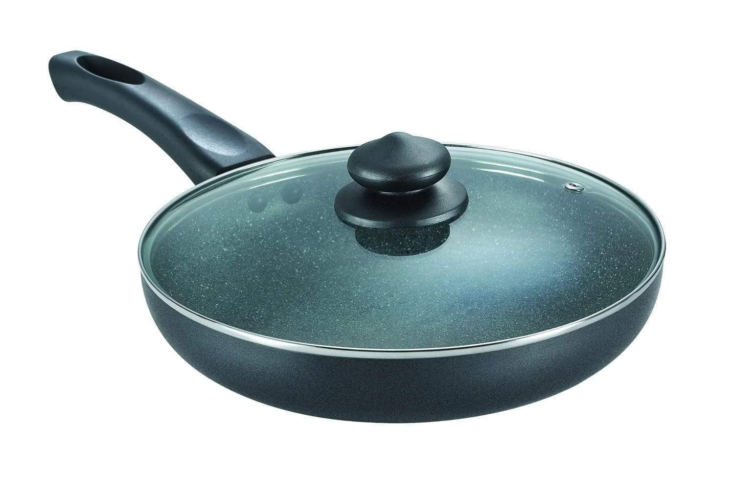 Prestige Omega Deluxe Granite Omni FryPan With Glass Lid