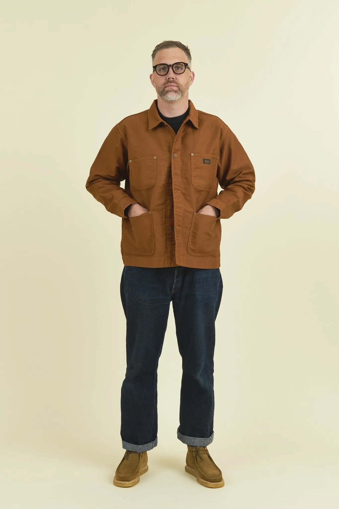 Rats British Moleskin Coverall Jacket - Brown