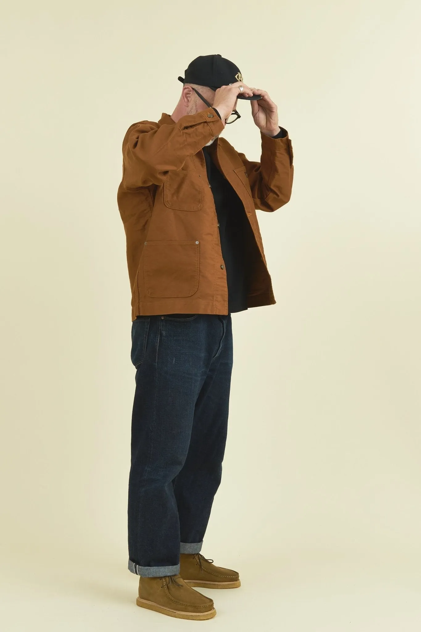 Rats British Moleskin Coverall Jacket - Brown