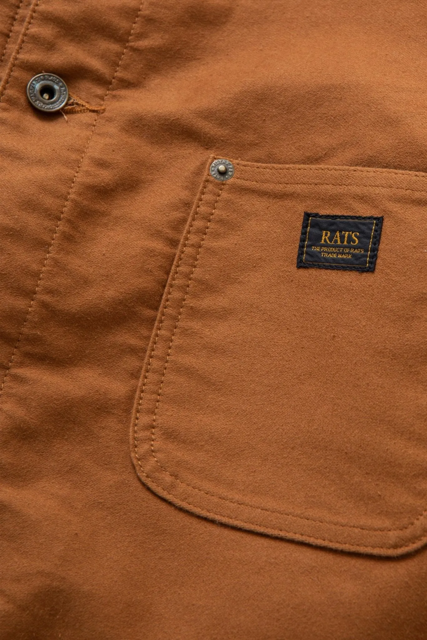 Rats British Moleskin Coverall Jacket - Brown