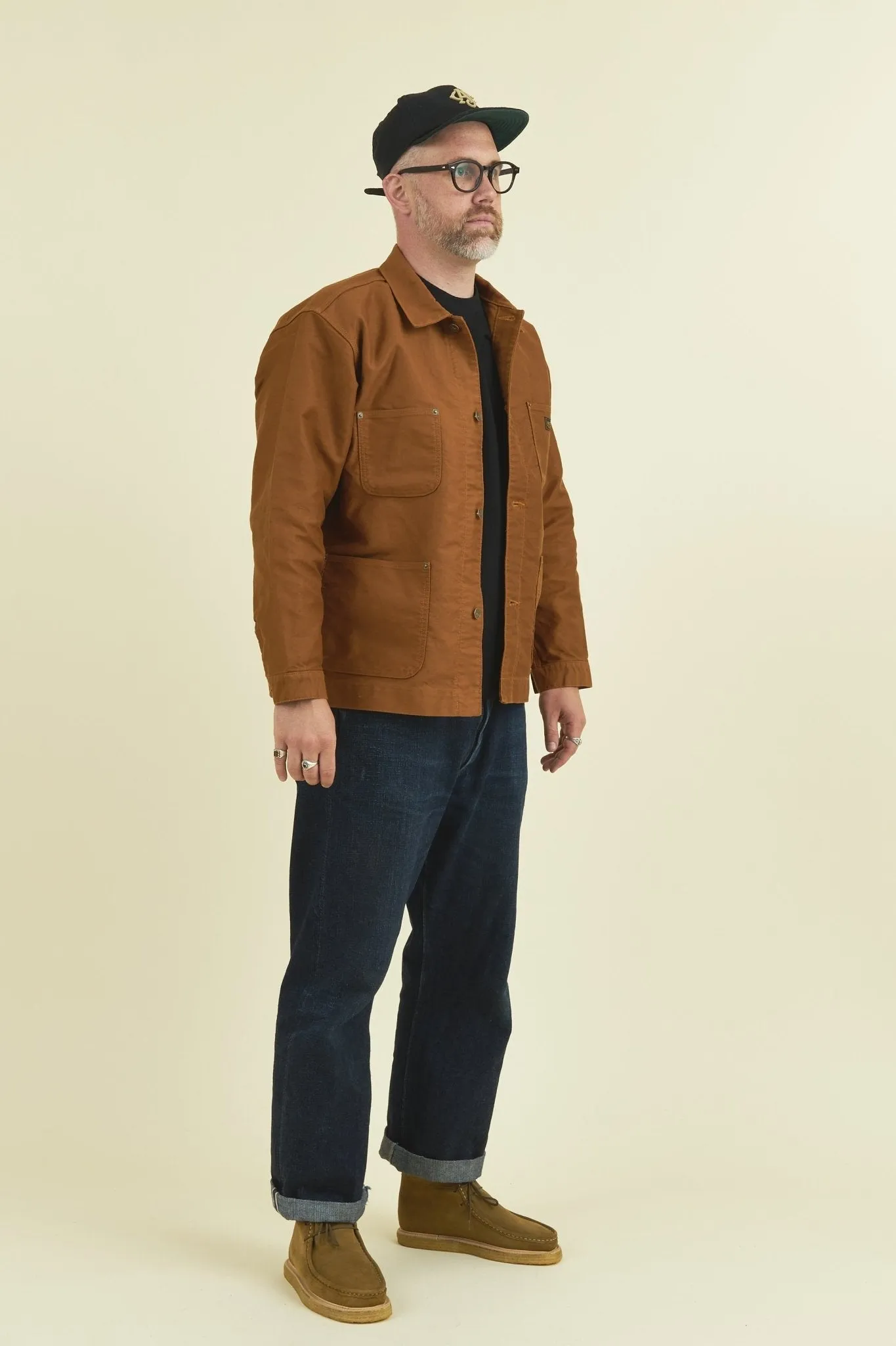 Rats British Moleskin Coverall Jacket - Brown