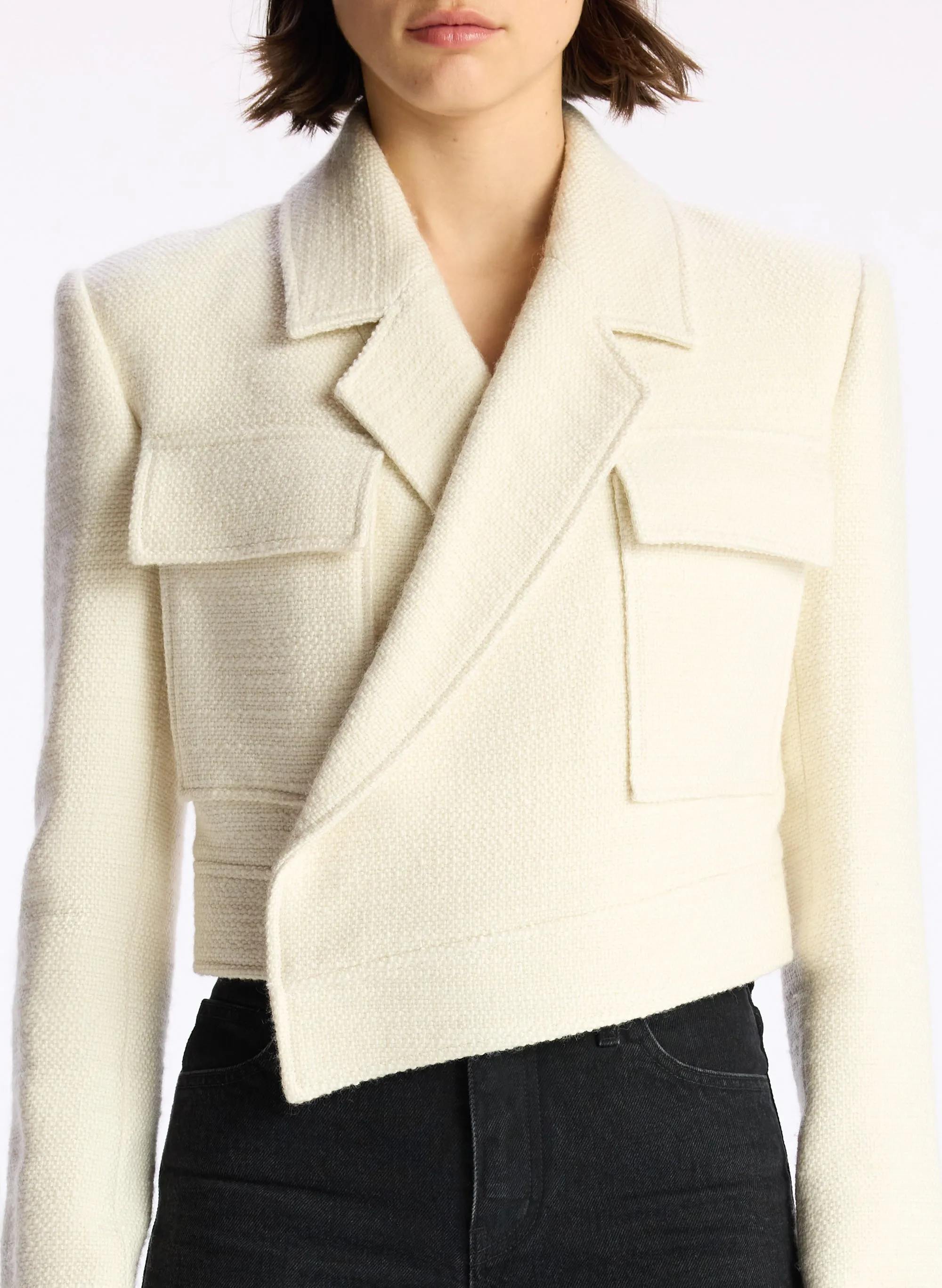 Reeve Cropped Tweed Jacket