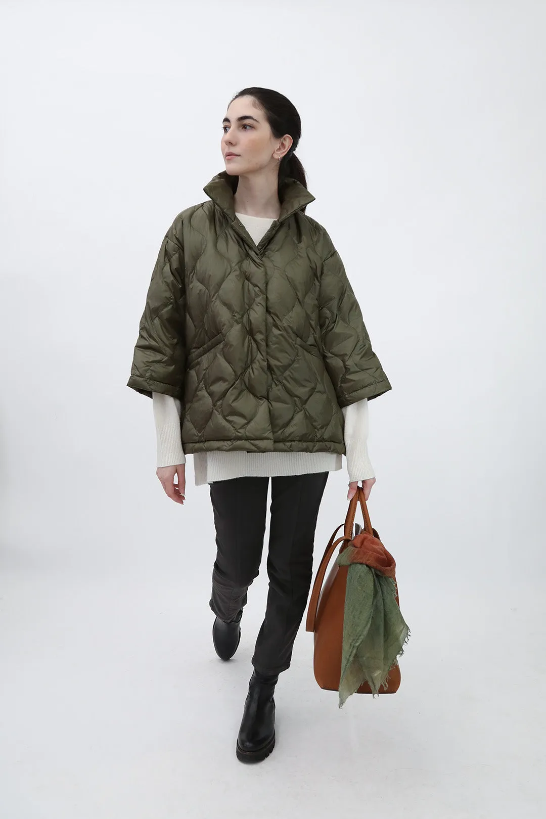 RIMINI CROP GOOSE DOWN JACKET