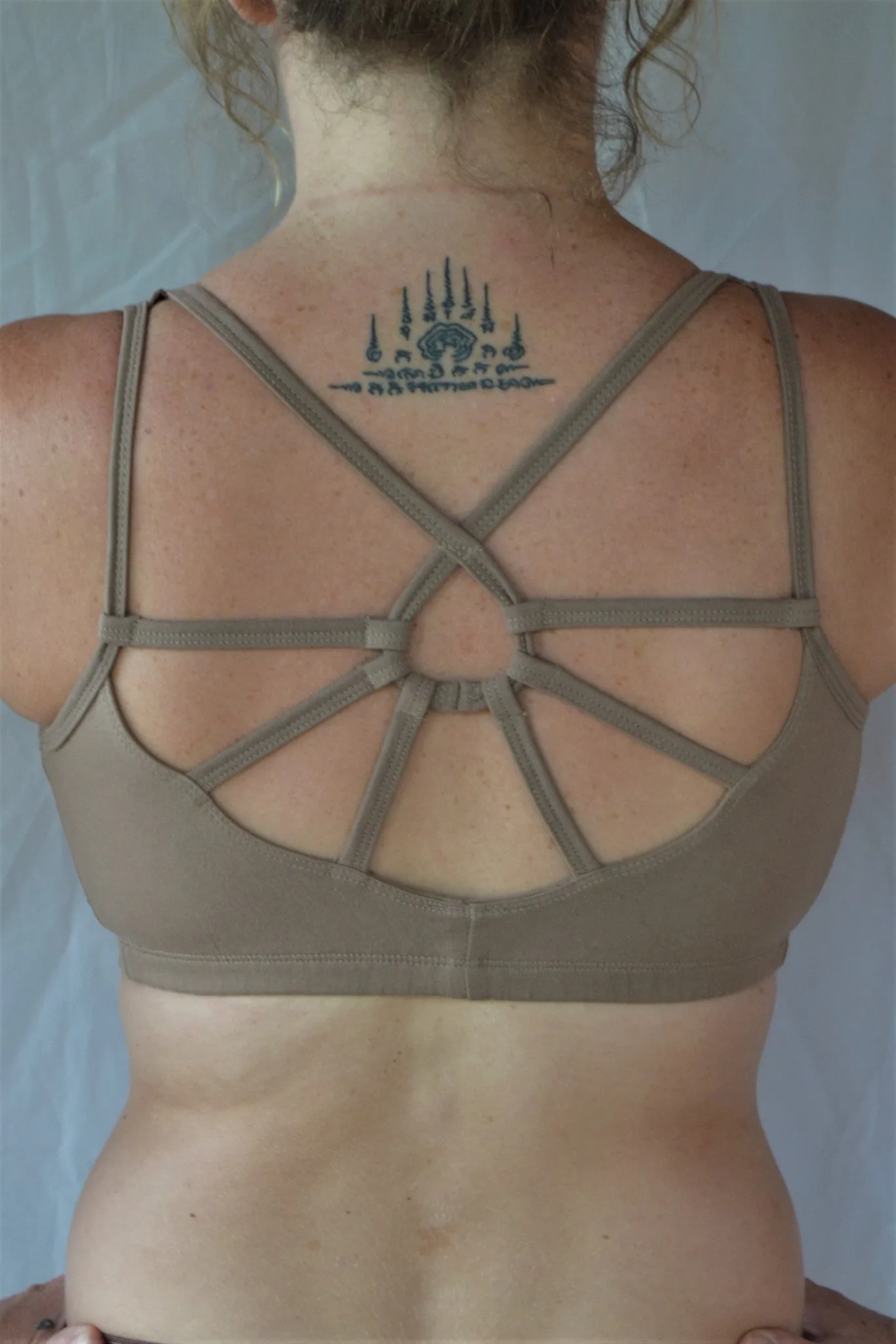 Sand Sunburst Sports Bra