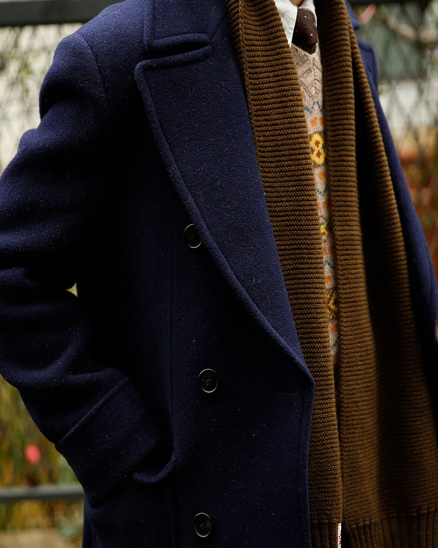 Sapphire Double-breasted Polo Coat