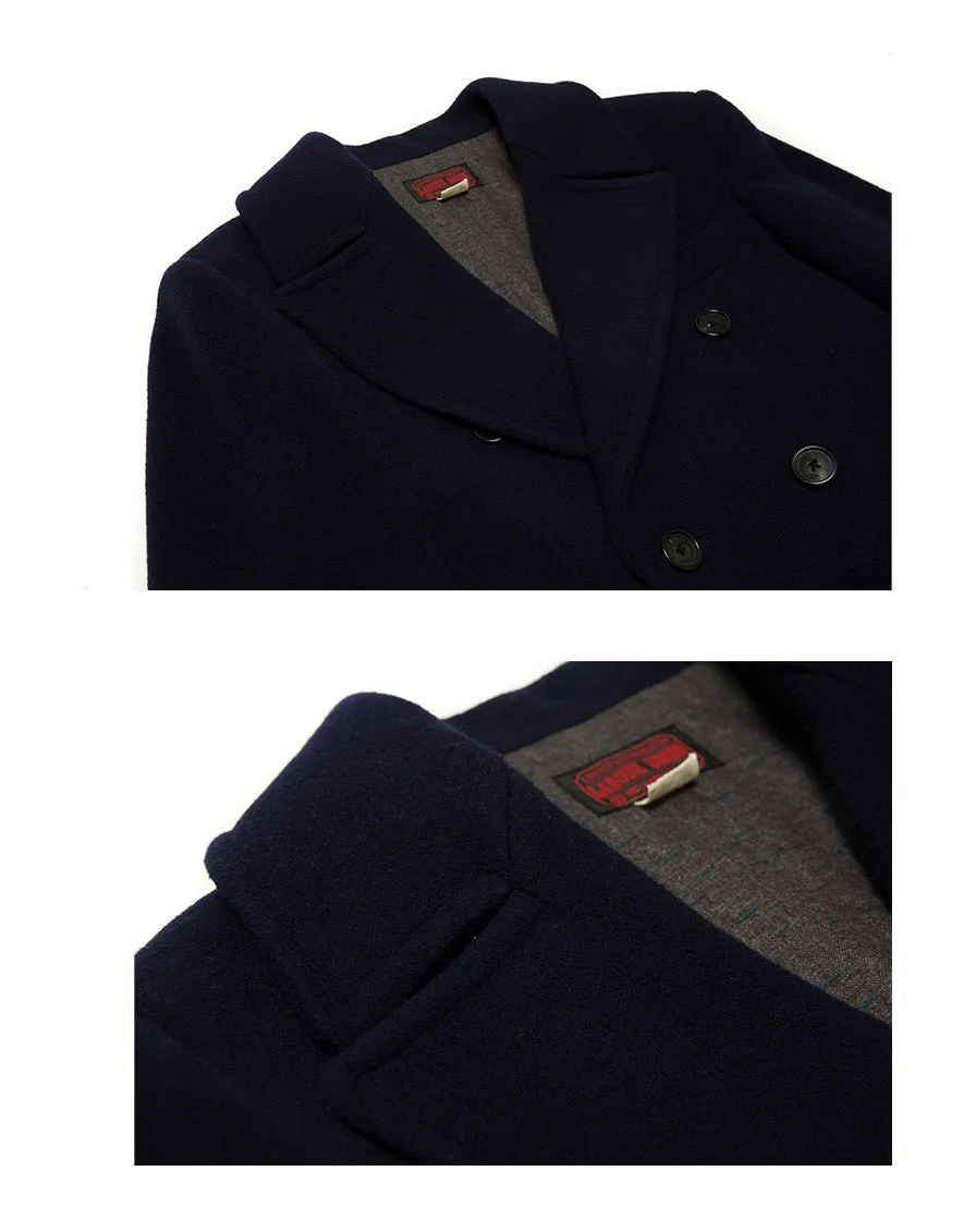 Sapphire Double-breasted Polo Coat