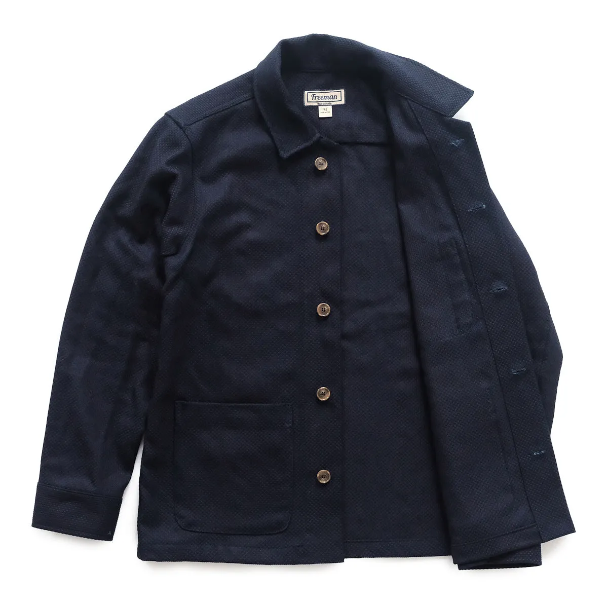 Sashiko Studio Coat - Indigo