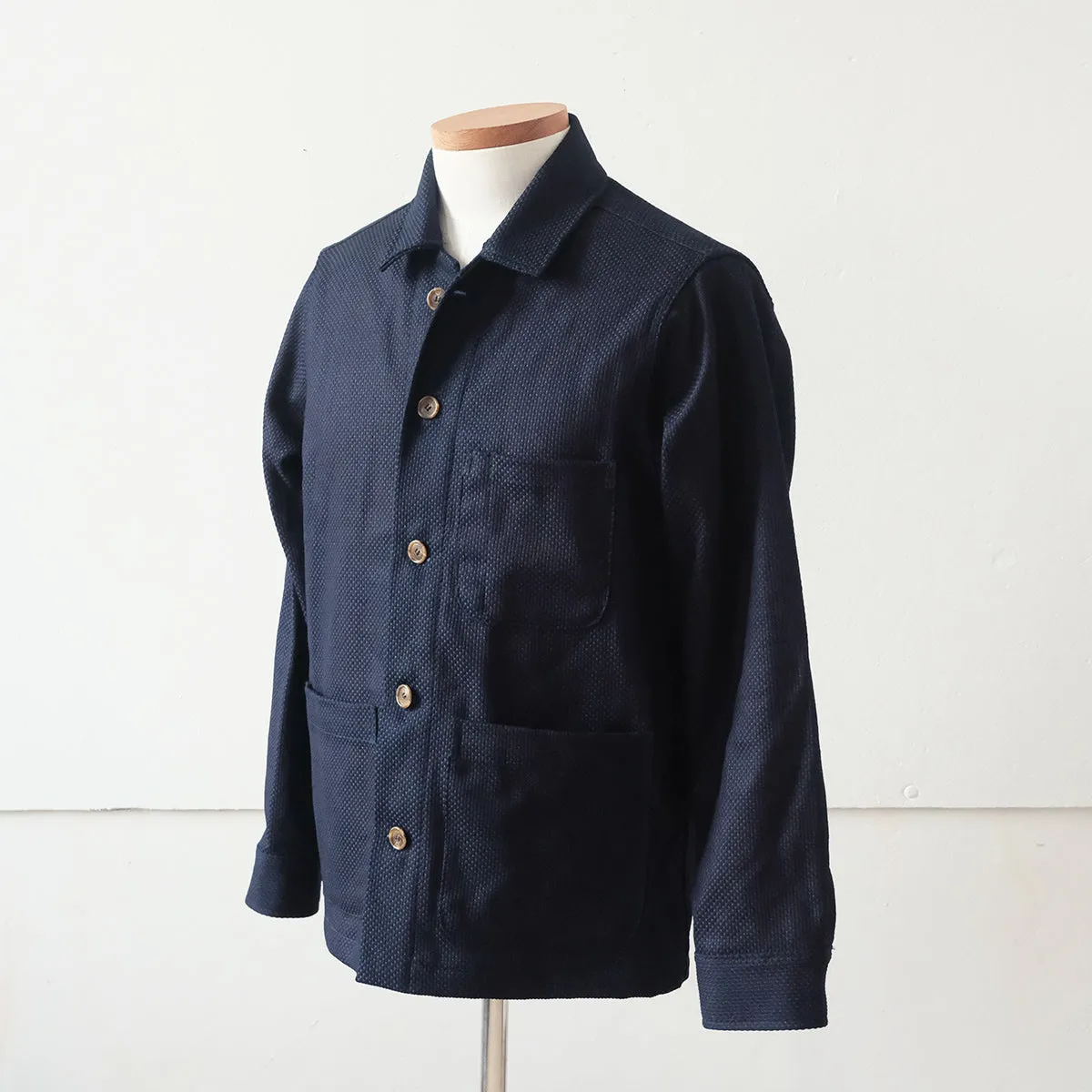 Sashiko Studio Coat - Indigo