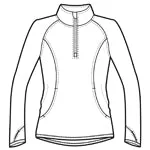 Sport-Tek LST850 Women's 1/2 zip pullover