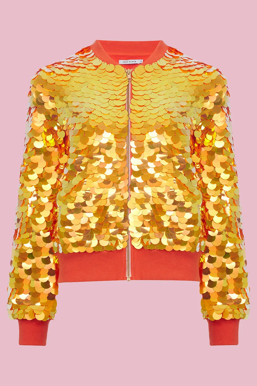 SUPERNOVA SEQUIN BOMBER JACKET - FOX