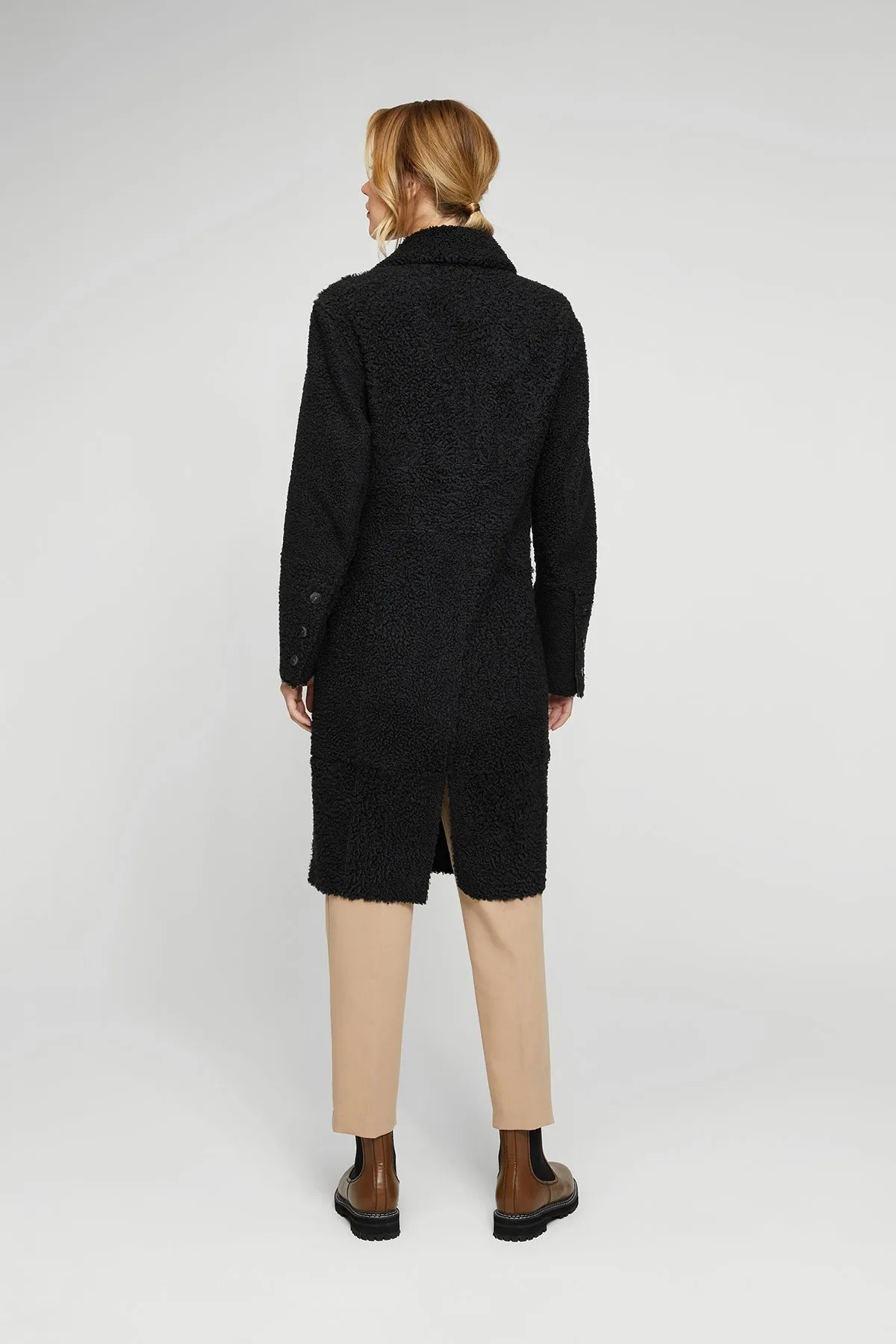 Sylvie - Black Shearling Coat