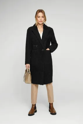 Sylvie - Black Shearling Coat