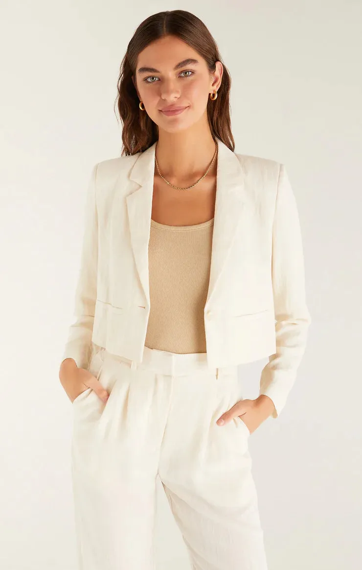 The Dana Airy Cropped Blazer