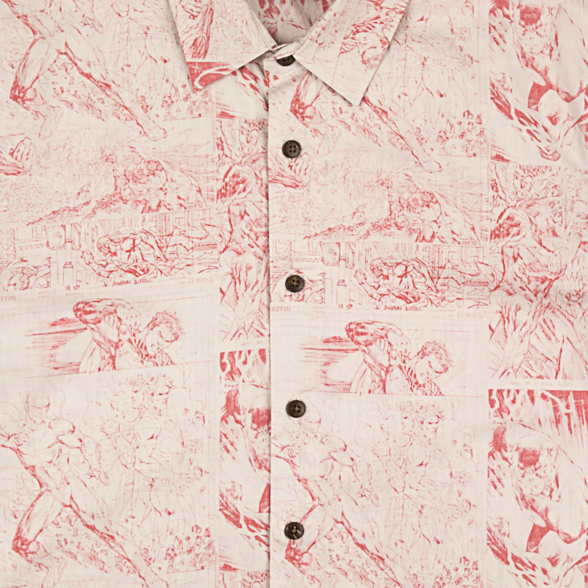 The Flash All Over Comic Print Button-Down Shirt