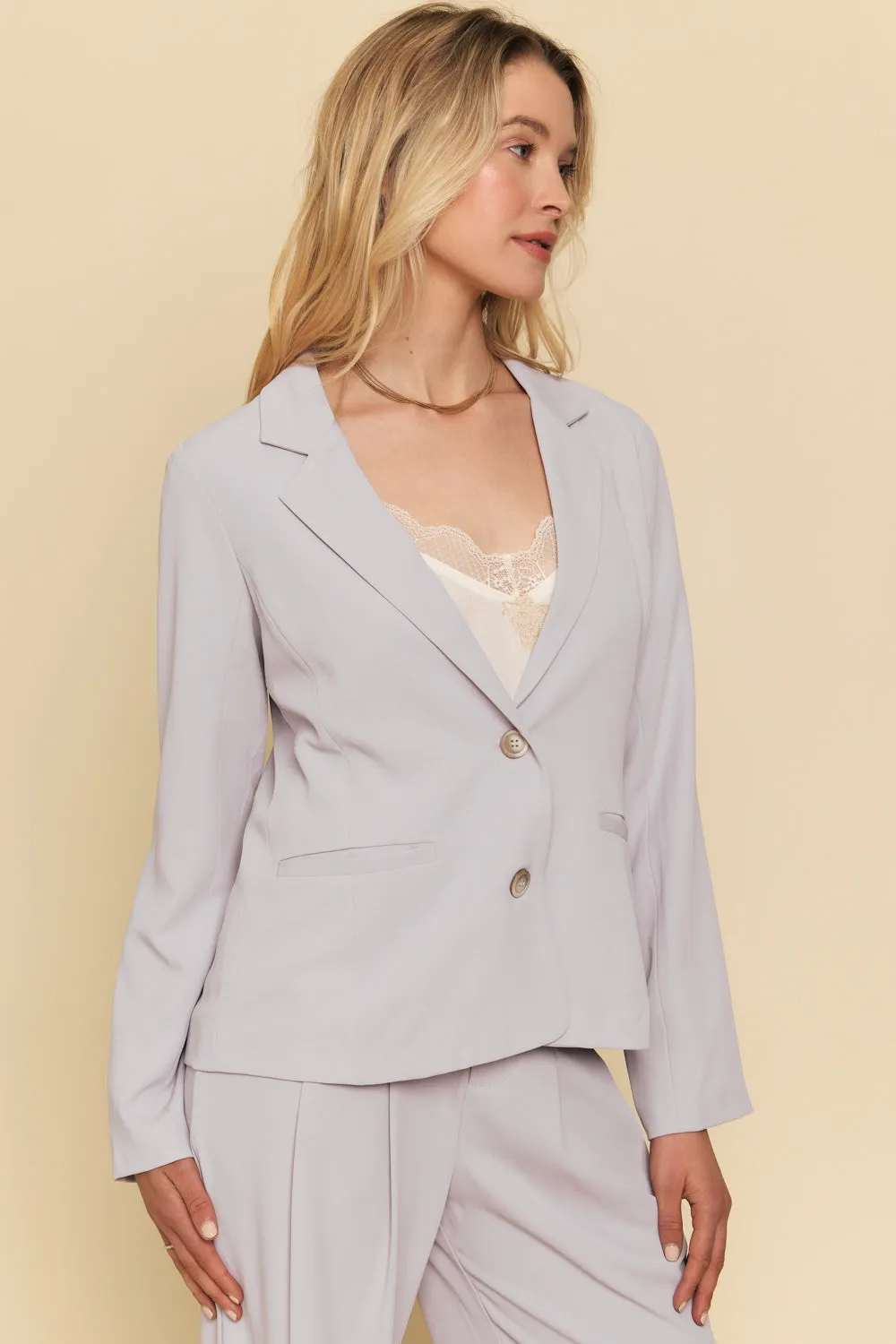 The Gabrielle Double Button Blazer