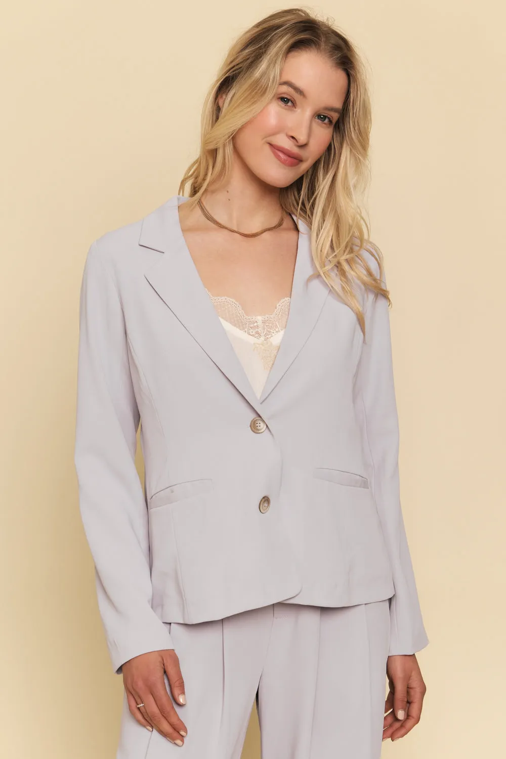 The Gabrielle Double Button Blazer