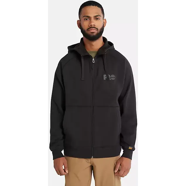 Timberland Pro Men's Hood Sport Zip Front Sweatshirt -Black- TB0A64RN001