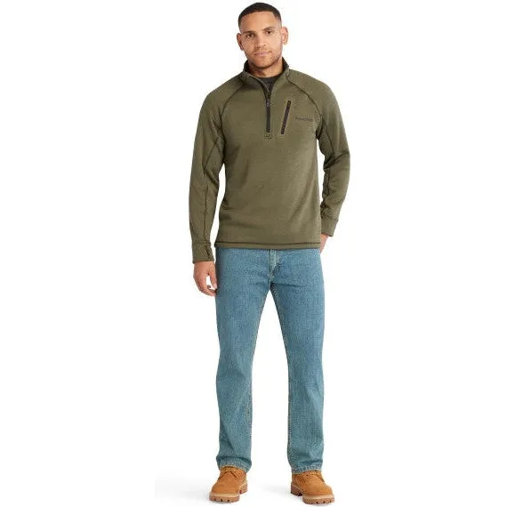 Timberland Pro Men's Reaxion 1/4 Athletic Fleece Jacket -Green- TB0A55RV369