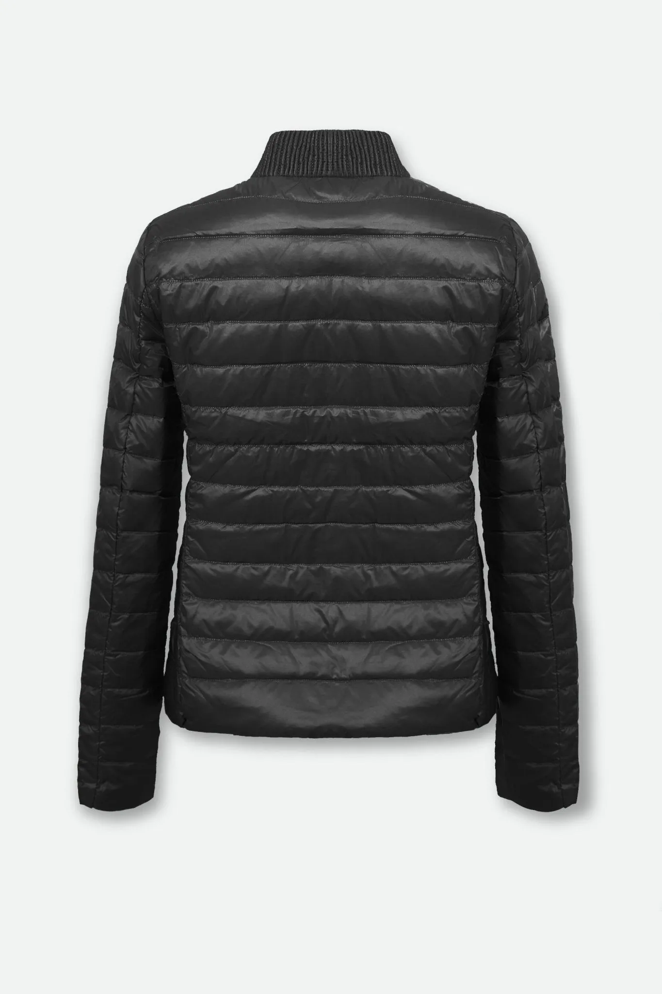 TY ZIP JACKET IN BLACK GOOSE DOWN