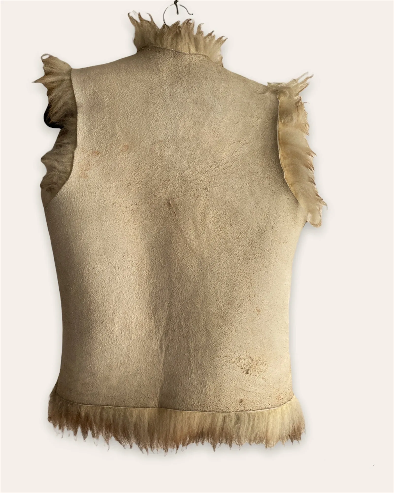 Variegated Shearling Vest