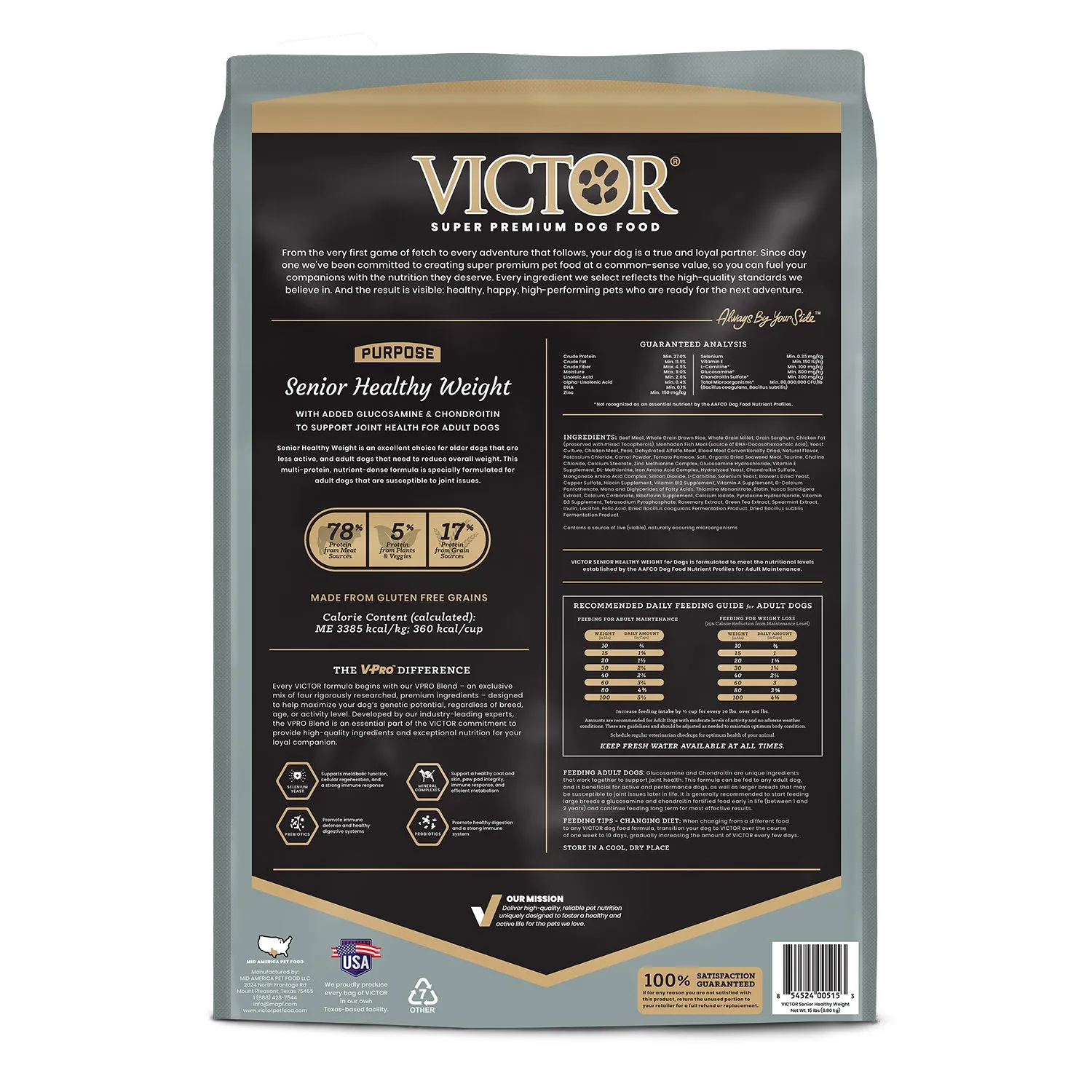 Victor Senior/Healthy Weight Dry Dog Food