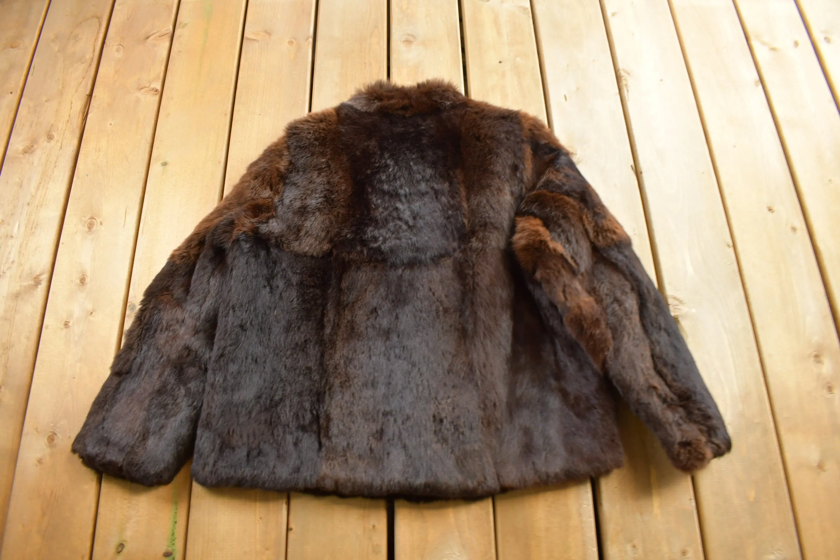 Vintage 1970s Short Brown Mink Fur Coat / Vintage Mink Jacket / Authentic Fur / Made In Canada / True Vintage / Lined