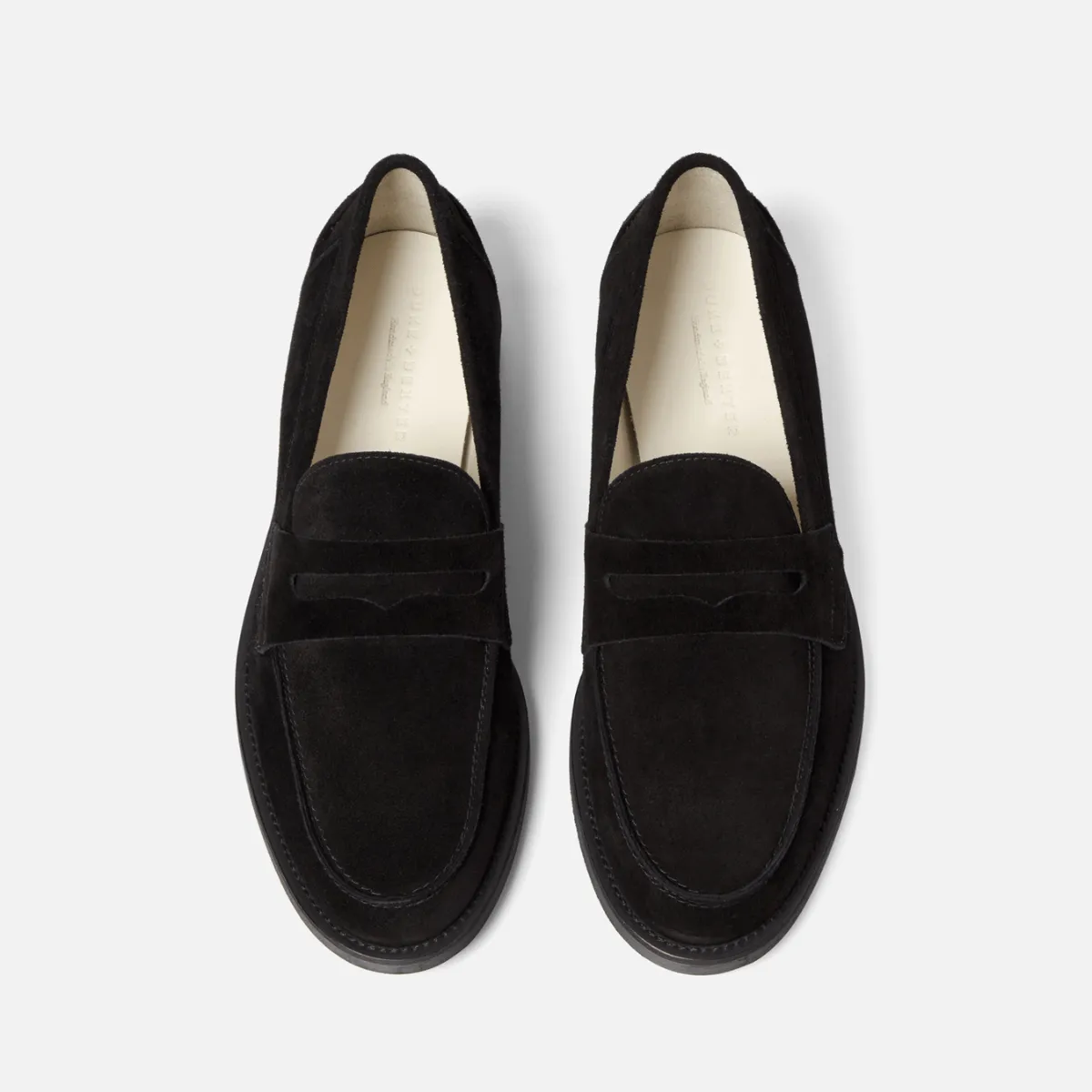 Wilde Black Suede Penny Loafer - Men's